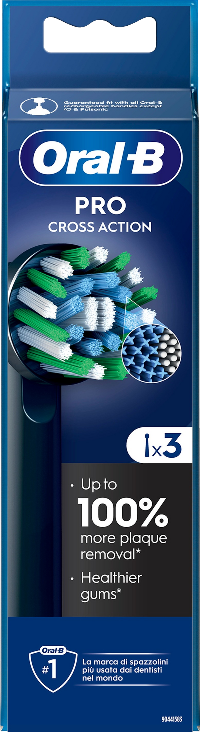 Oral-B Cross Action Black 3ct
