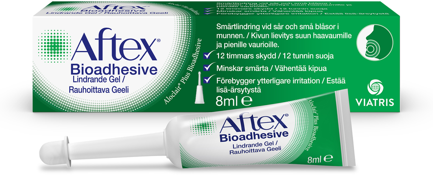Aftex bioadhesive lindrande gel Aftex bioadhesive lindrande gel