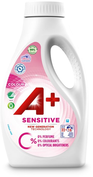 A+ Sensitive Colour Flytande Tvättmedel