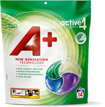 A+ White Active4 Tvättkapslar