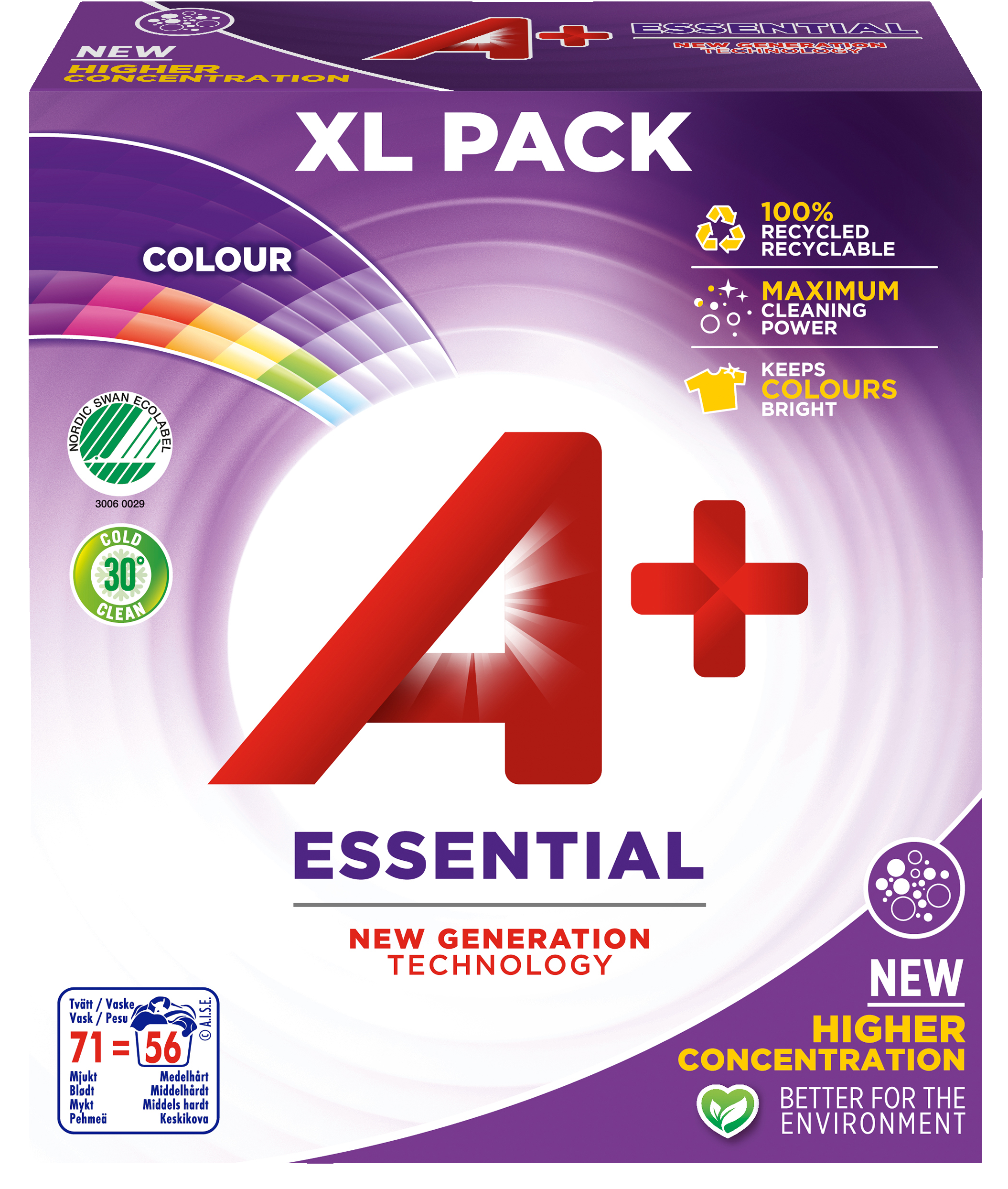 A+ Essential Color Tvättmedel Pulver