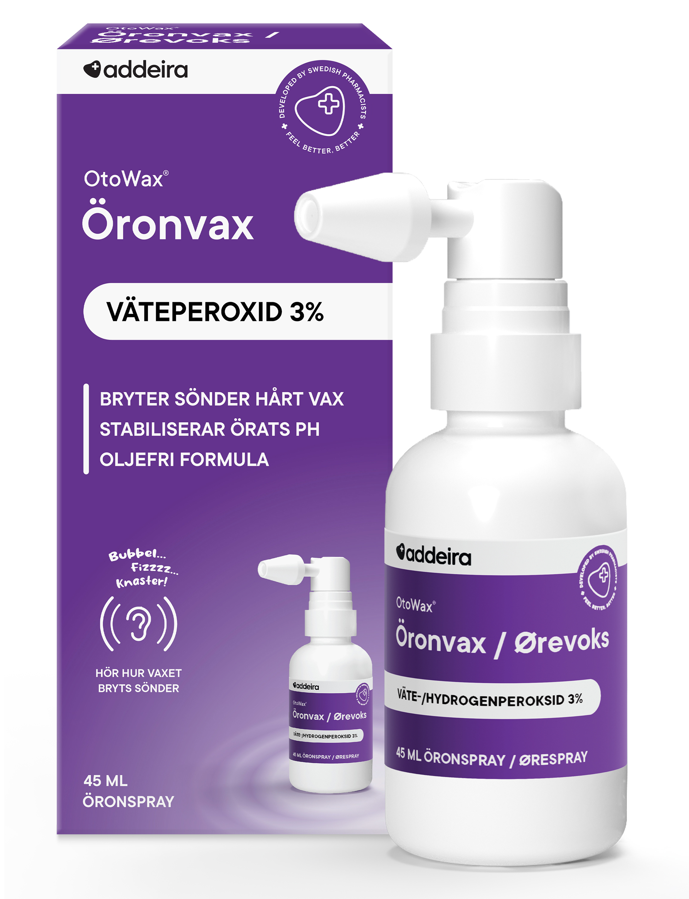 Addeira Pharmaceuticals AB Addeira OtoWax spray mot öronvax 1 st