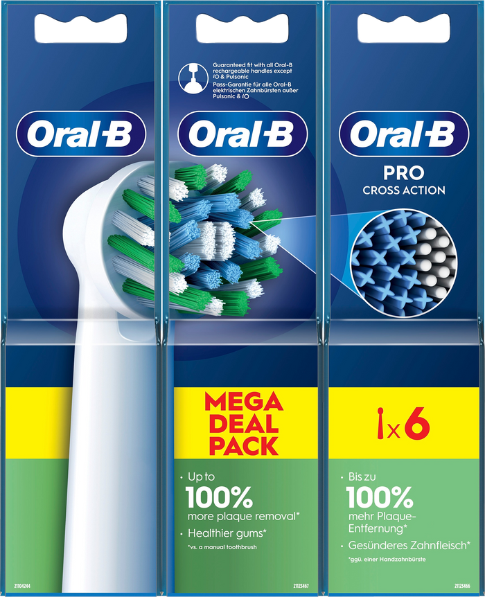 Oral-B Cross Action 2+2+2ct
