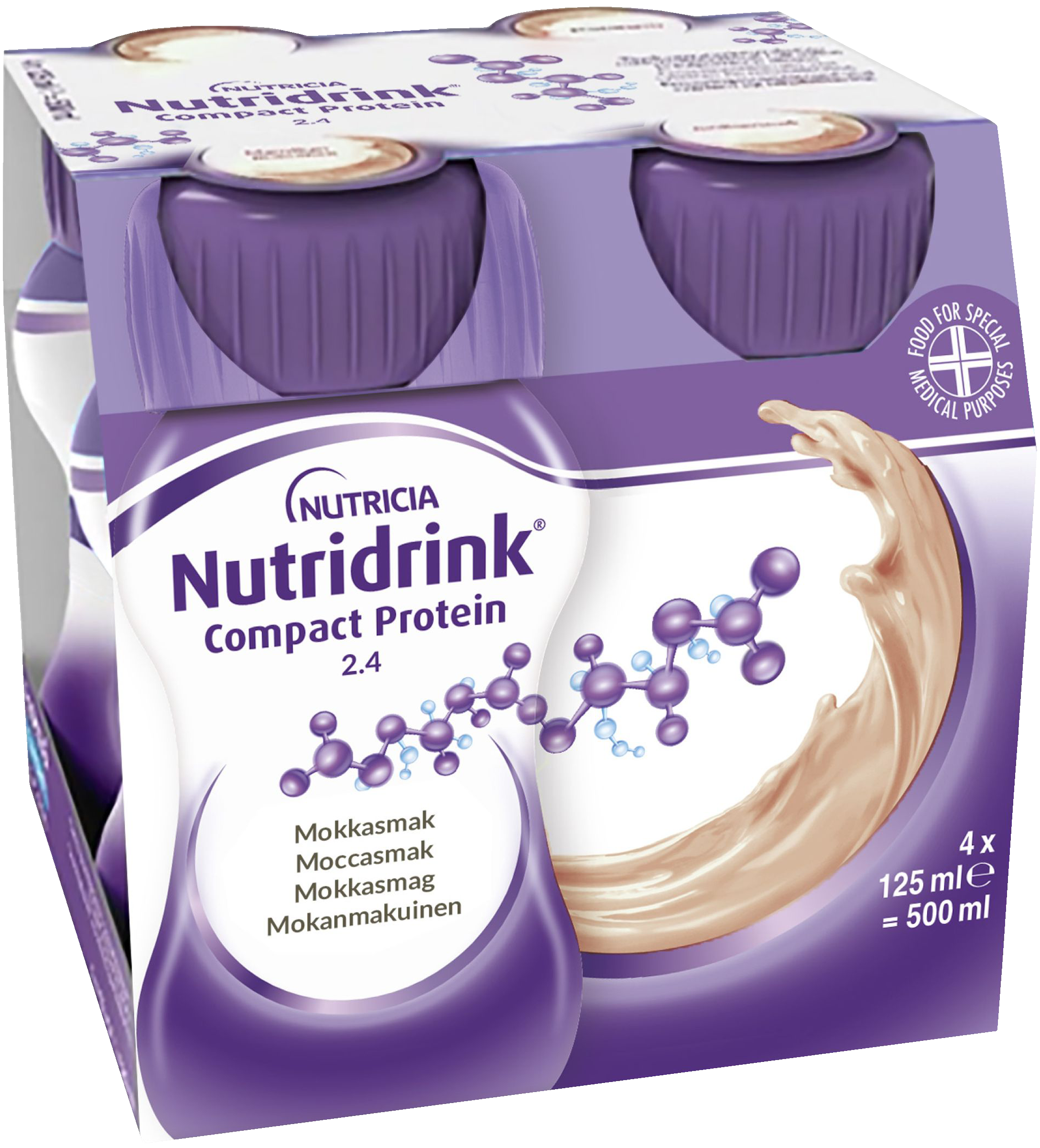 Nutridrink Compact Protein, mocca, energi och proteinrikt kosttillägg
