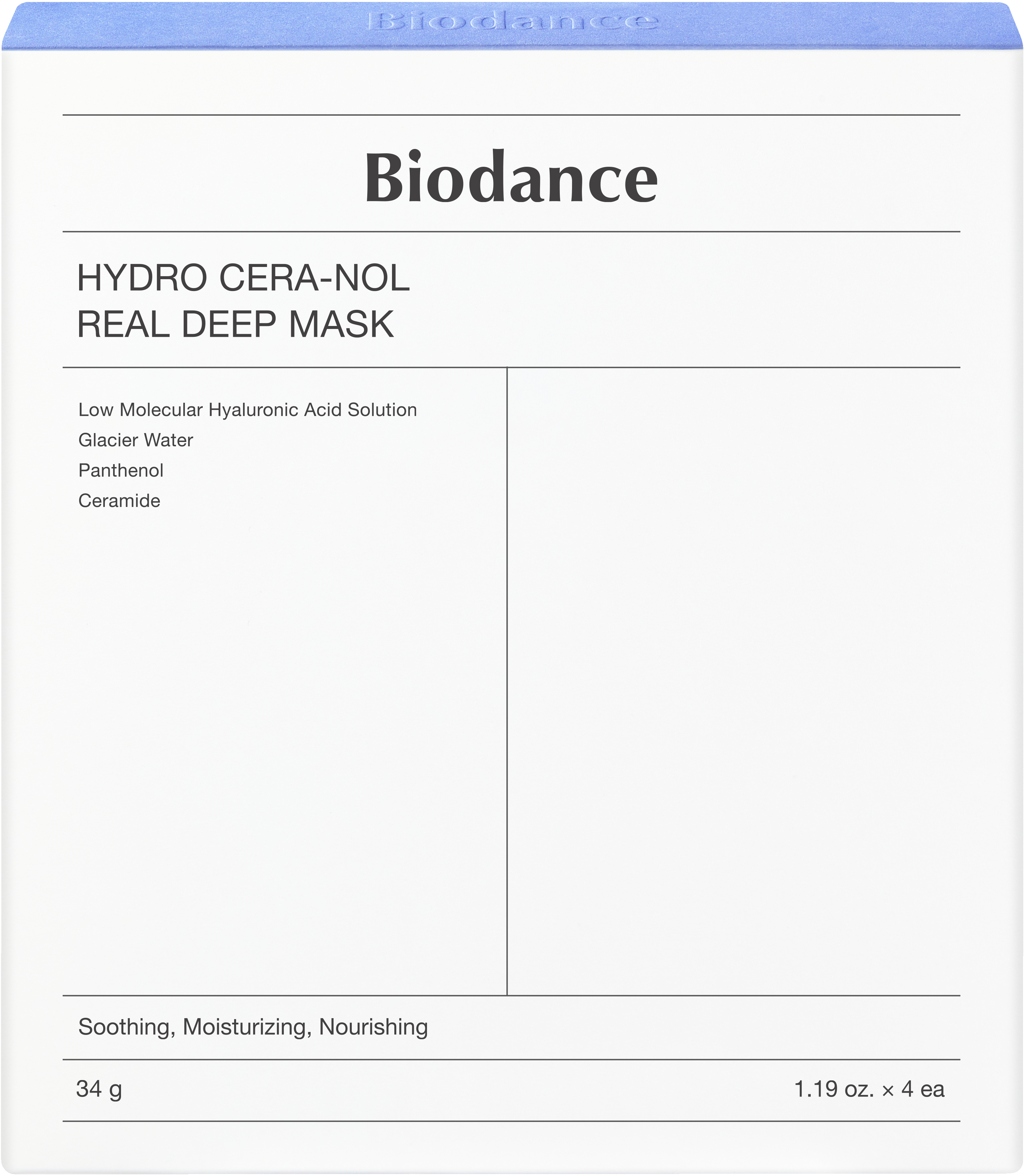 BIODANCE Hydro Cera-Nol Real Deep Mask 