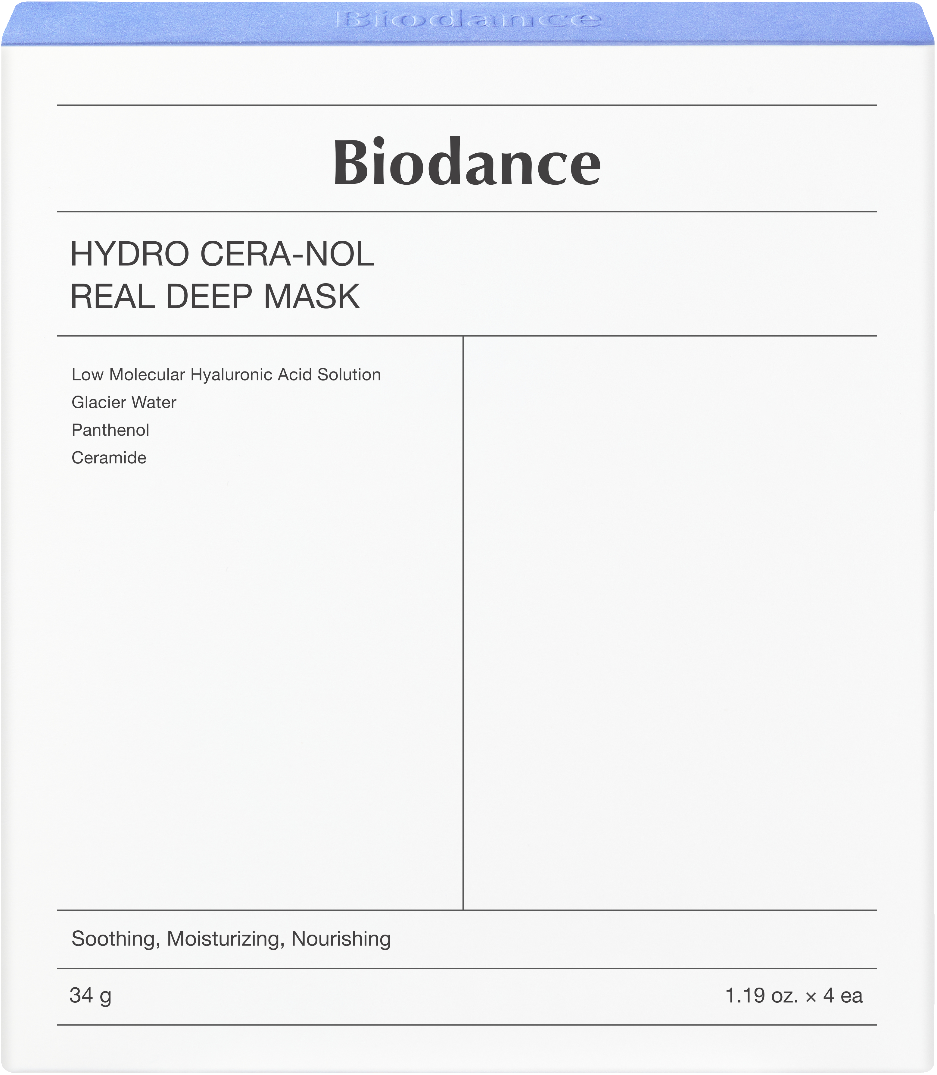 BIODANCE Hydro Cera-Nol Real Deep Mask 