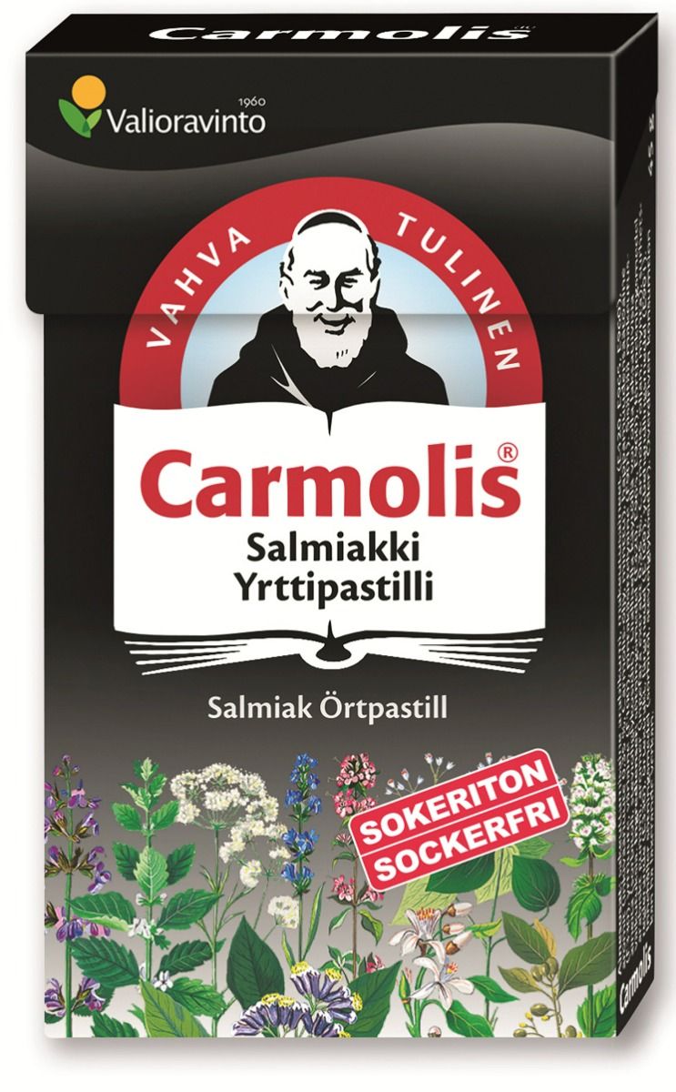 Midsona Sverige AB Carmolis Örtpastill Salmiak 45 g