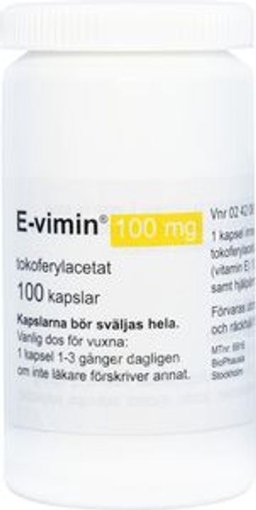 E-vimin, kapsel, mjuk 100 mg