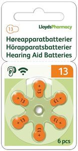 LloydsPharmacy hörapparatsbatteri 13 MF 6 st