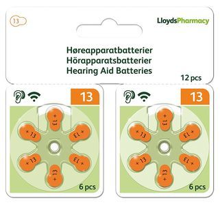 LloydsPharmacy hörapparatsbatteri 13 MF 12 st