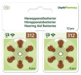 LloydsPharmacy hörapparatsbatteri 312 MF 12 st