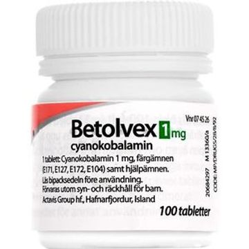 Betolvex, filmdragerad tablett 1 mg