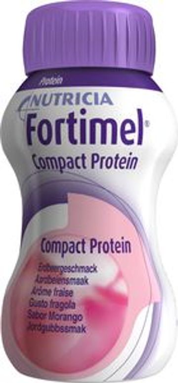 Fortimel Compact Protein, drickfärdigt kosttillägg, jordgubb
