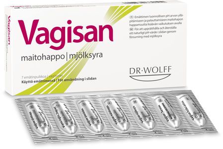 Dr Wolff Sweden AB Vagisan Mjölksyra vagitorier 7 st