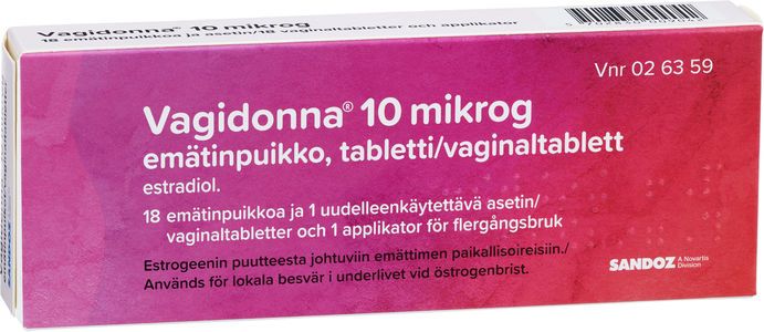 Vagidonna, vaginaltablett 10 mikrogram