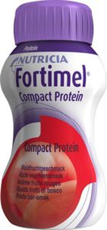Fortimel Compact Protein, drickfärdigt kosttillägg, röda bär