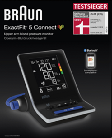 Braun Exact Fit 5 Connect blodtrycksmätare