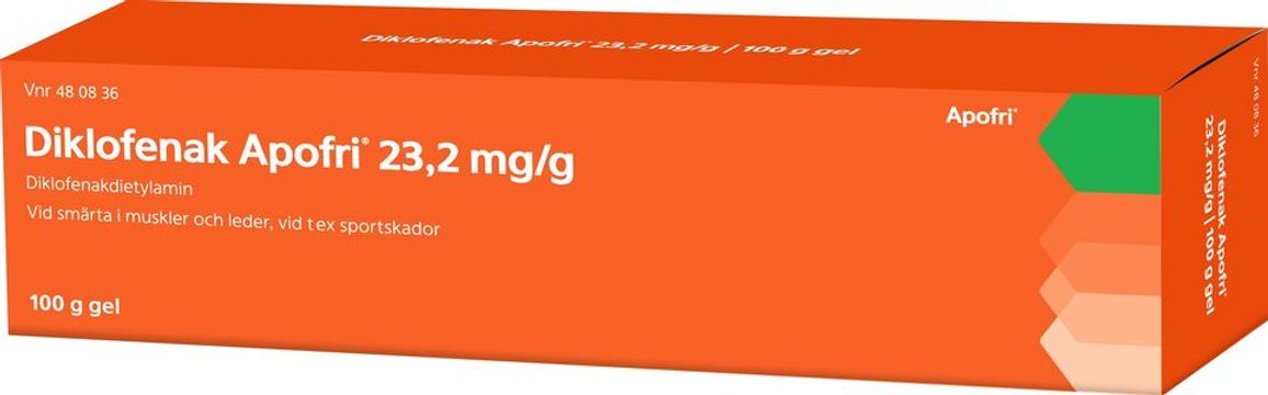 Diklofenak Apofri, gel 23,2 mg/g