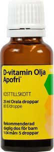 Apofri D-vitamin Olja Apofri orala droppar lösning 80 IE/droppe 25 ml