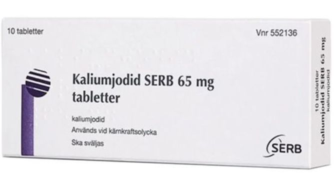 Kaliumjodid SERB, tablett 65 mg