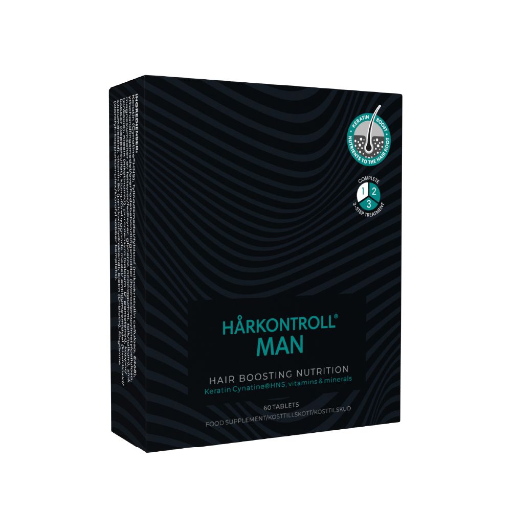Hårkontroll Man Hair Boosting Nutrition 60 st