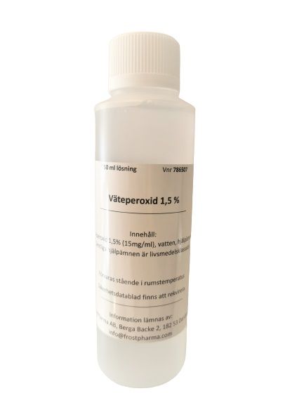 FrostPharma AB (tidigare Anthrop) Väteperoxid Frostpharma 1,5% 250 ml