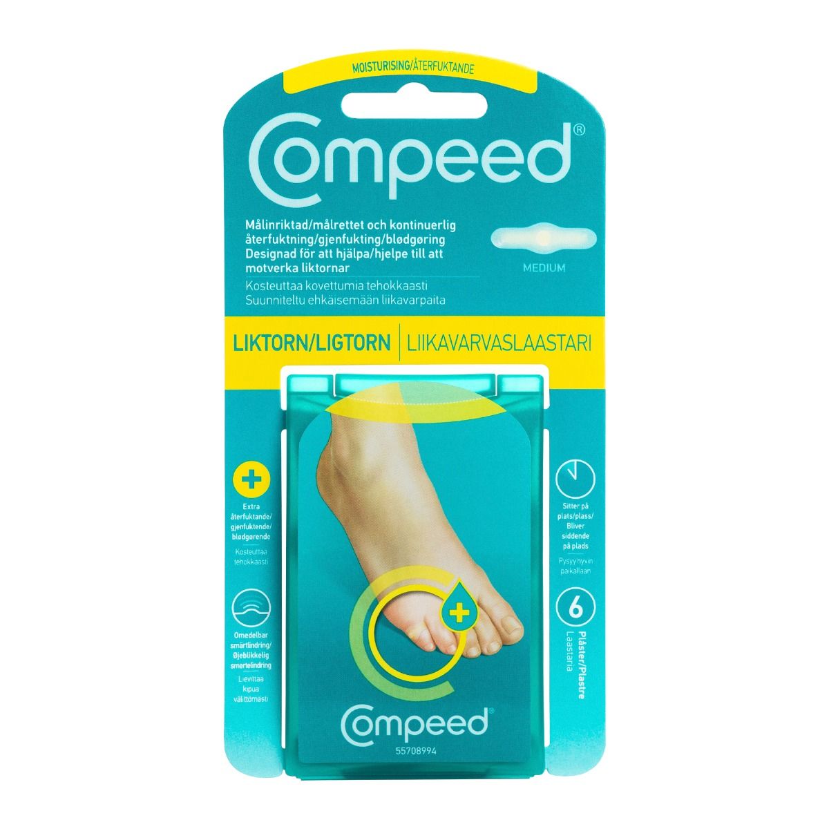 Perrigo Sverige AB Compeed Liktorn Moisturising 6 st