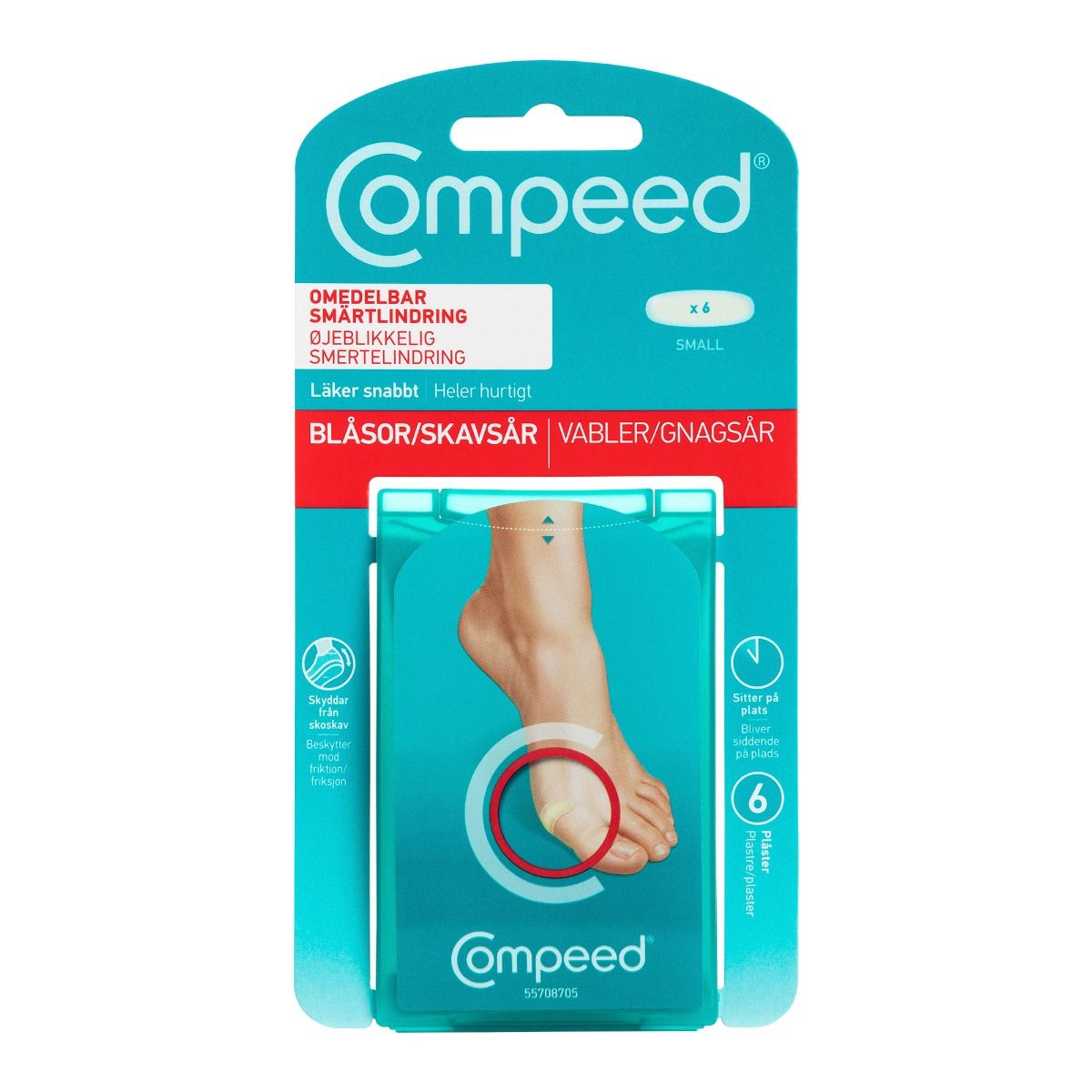 Perrigo Sverige AB Compeed Skavsårsplåster Small 6 st