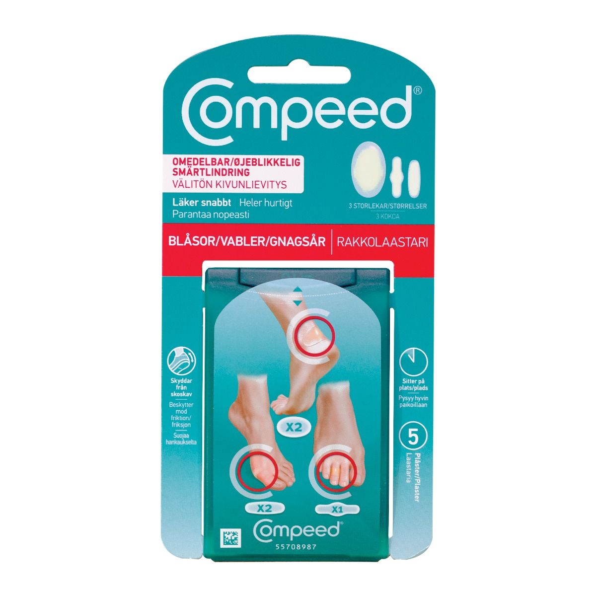 Perrigo Sverige AB Compeed Skavsårsplåster Mixpack 5 st