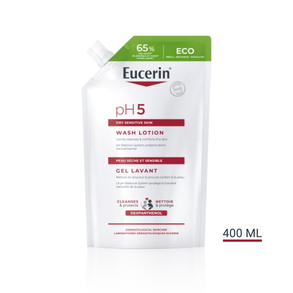 Eucerin pH5 Washlotion refill parfymerad 400 ml