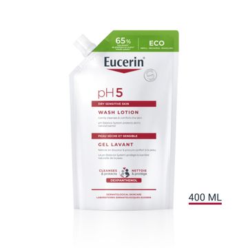 Eucerin pH5 Skin-Protection washlotion refill parfymerad