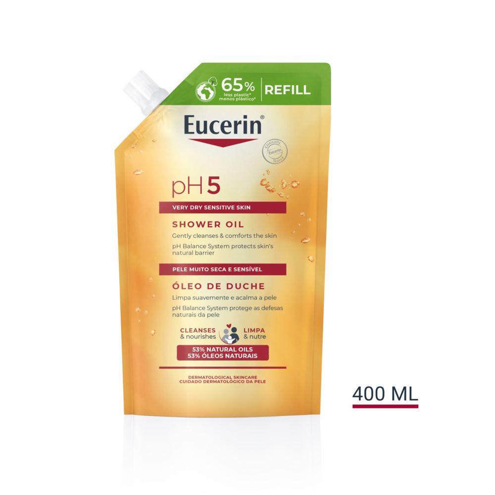 Eucerin pH5 Skin-Protection shower oil refill parfymerad 400 ml