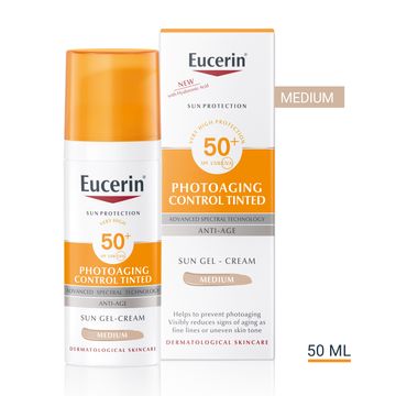 Eucerin Photoaging control tinted sun gel-cream spf50+