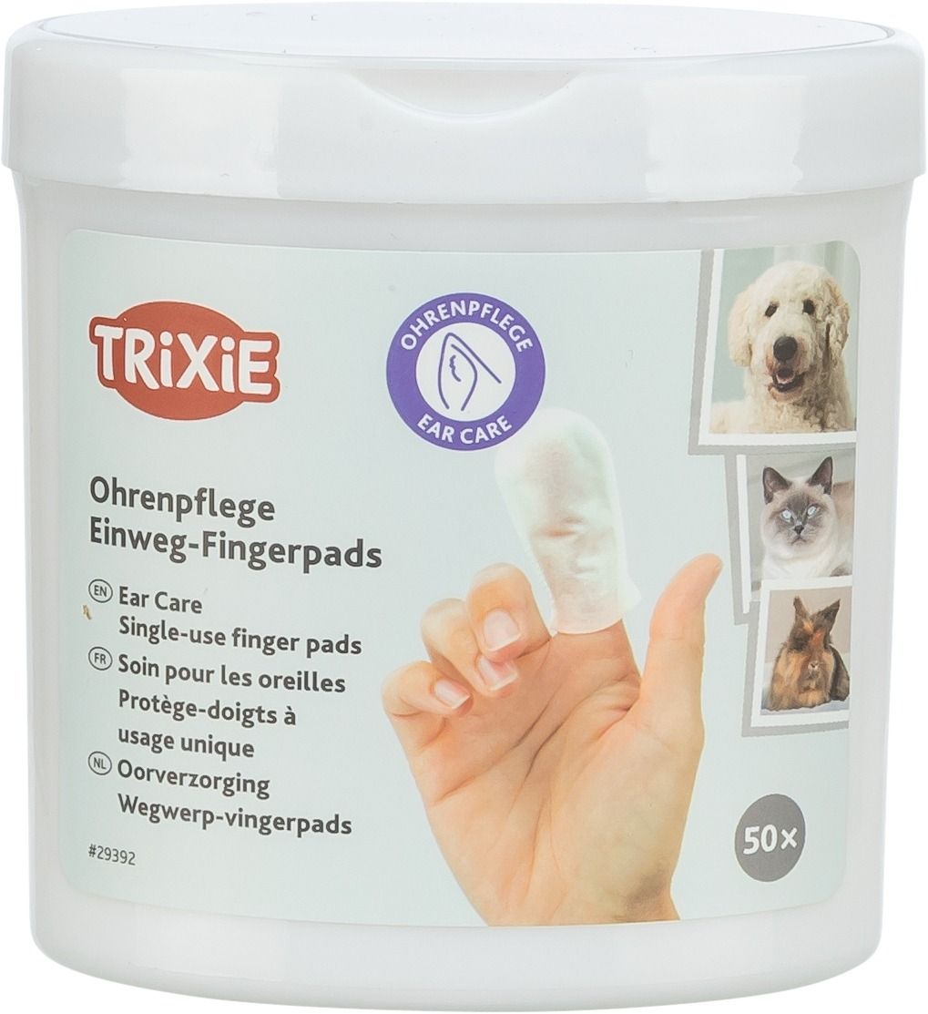 TRiXiE Fingerpads Aloe Vera, för öronvård 50 ST
