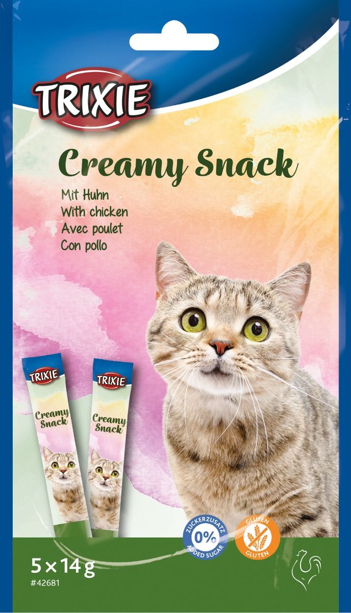 TRiXiE Creamy Snacks till katt. Med kyckling 70 g