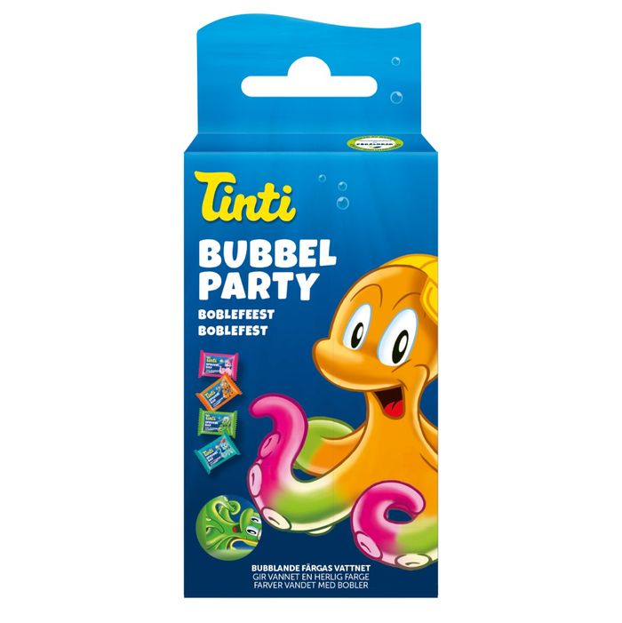 Tinti Bubbelparty i badet 4 pack +36 m
