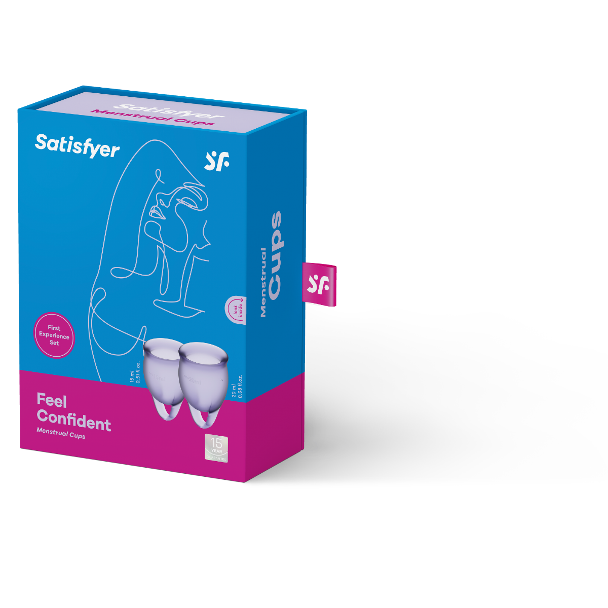 Satisfyer feel confident menstrual cup lila 1 styck