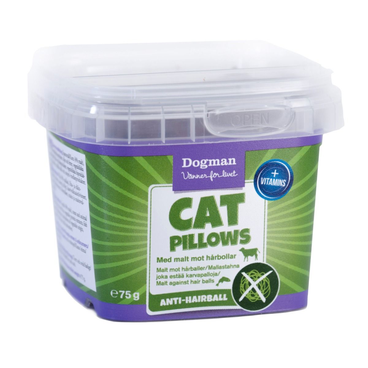 AB Dogman Dogman Cat Pillows Anti-hårboll 75 g