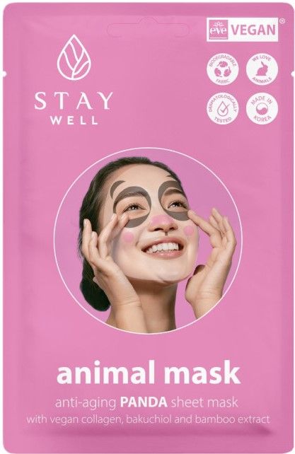 Nordic Cosmetics & Healthcare AB Stay Well Animal Mask ’Panda’ 1 st