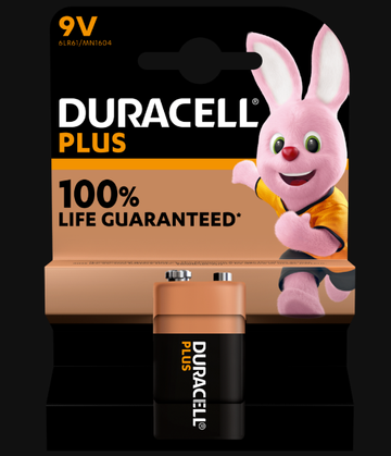 Duracell Plus 9V alkaline