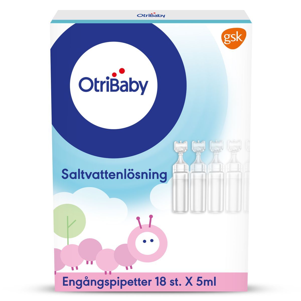 Otri-Baby Saltvattenlösning engångspipetter 18 x 5 ml