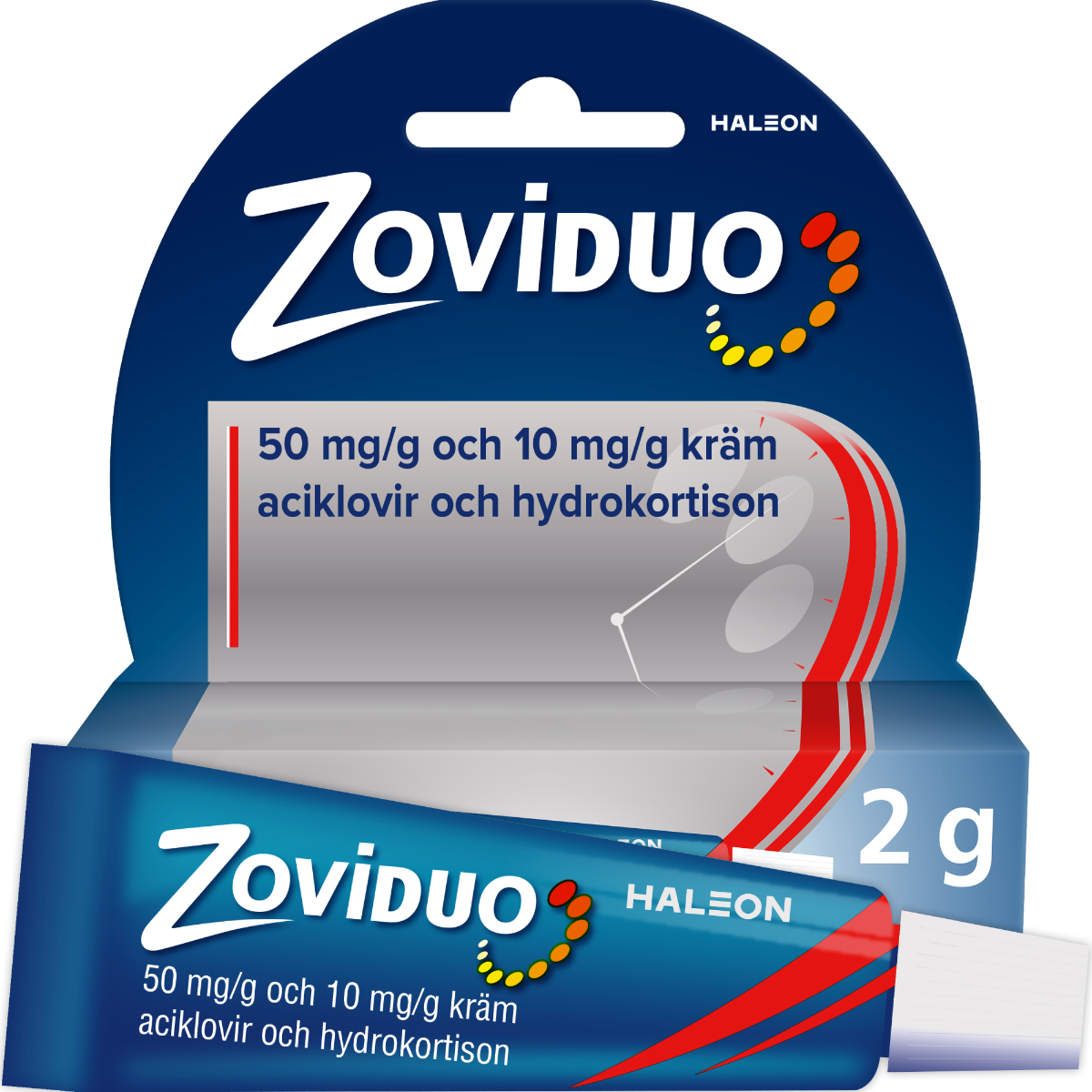 Zoviduo, kräm 50 mg/g + 10 mg/g