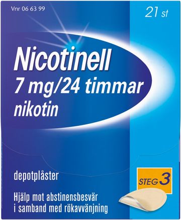 Nicotinell, depotplåster 7 mg/24 timmar