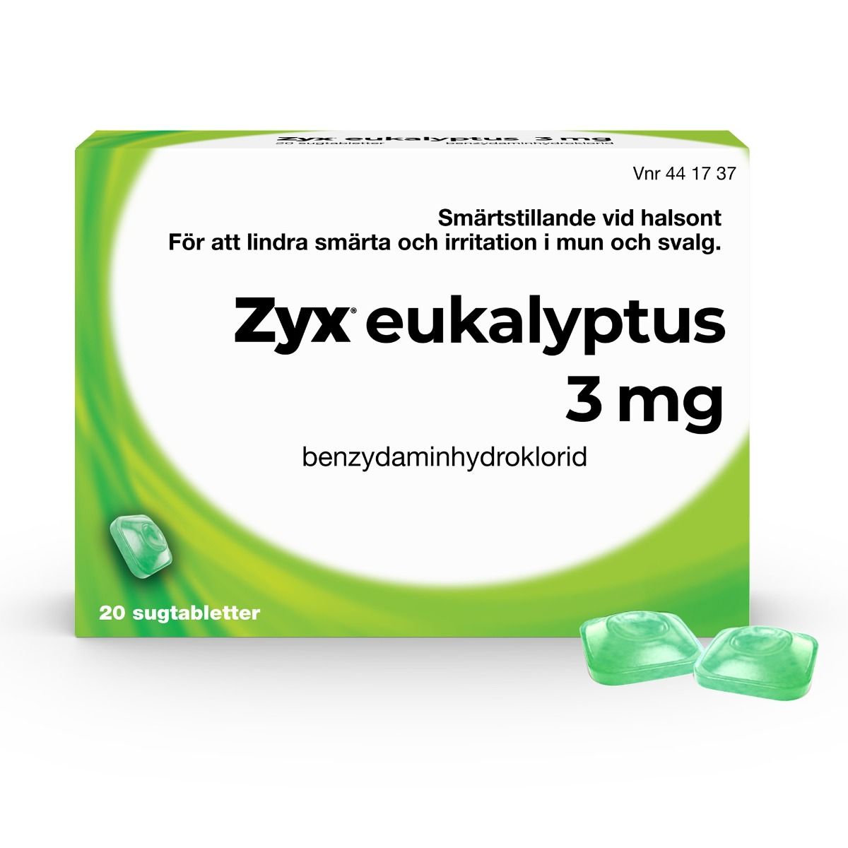 Zyx eukalyptus, sugtablett 3 mg