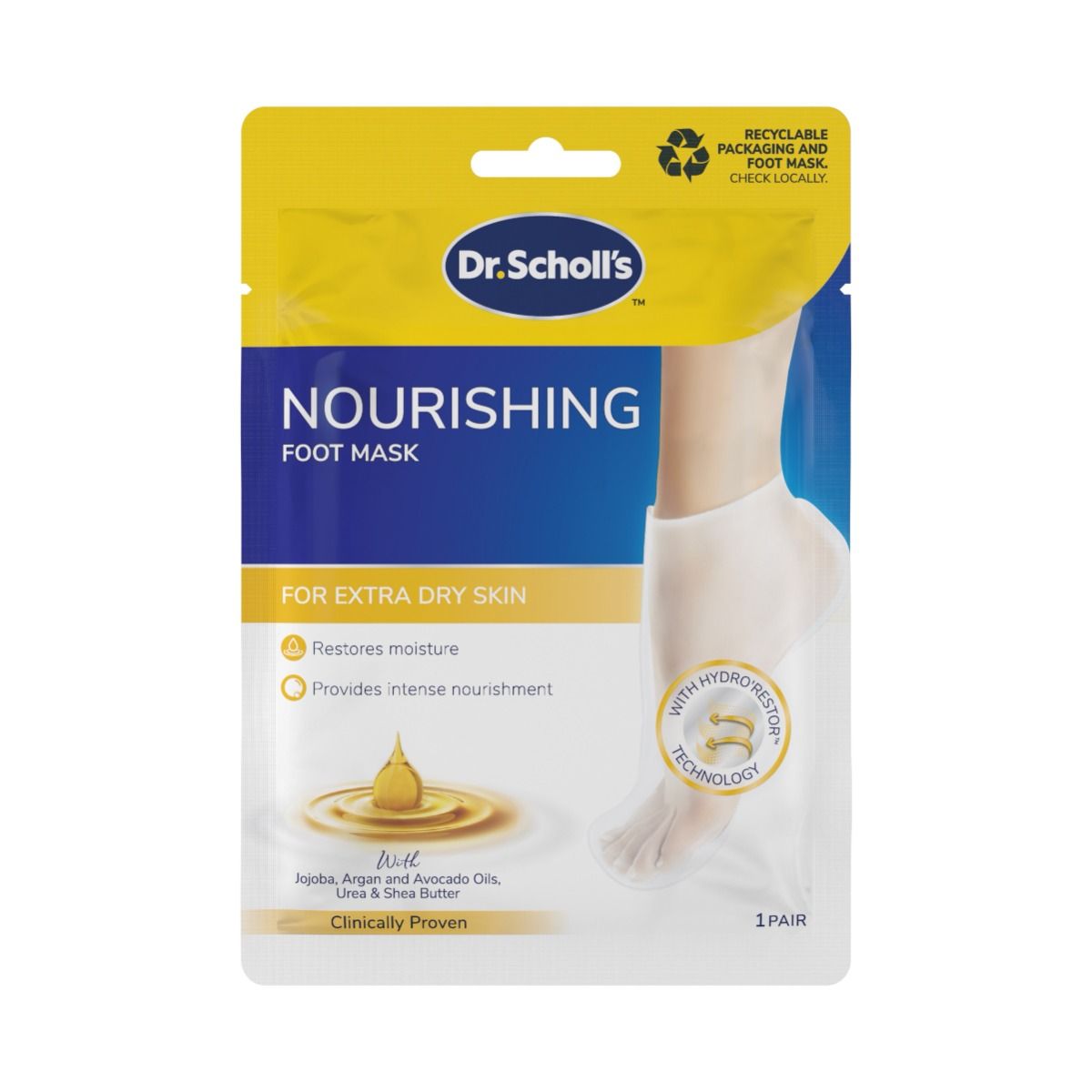 Scholl Expert Care mjukgörande fotmask x3 oil 1 par