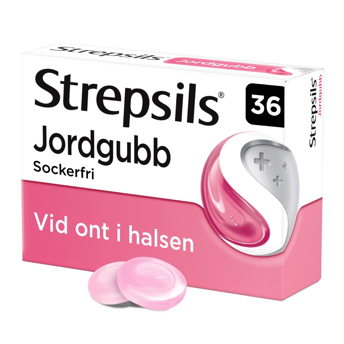 Strepsils Jordgubb, sugtablett