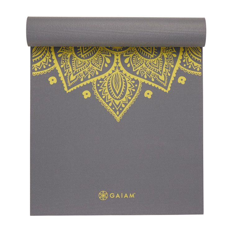 Gaiam Citron sundial yoga mat 6mm premium 1 st