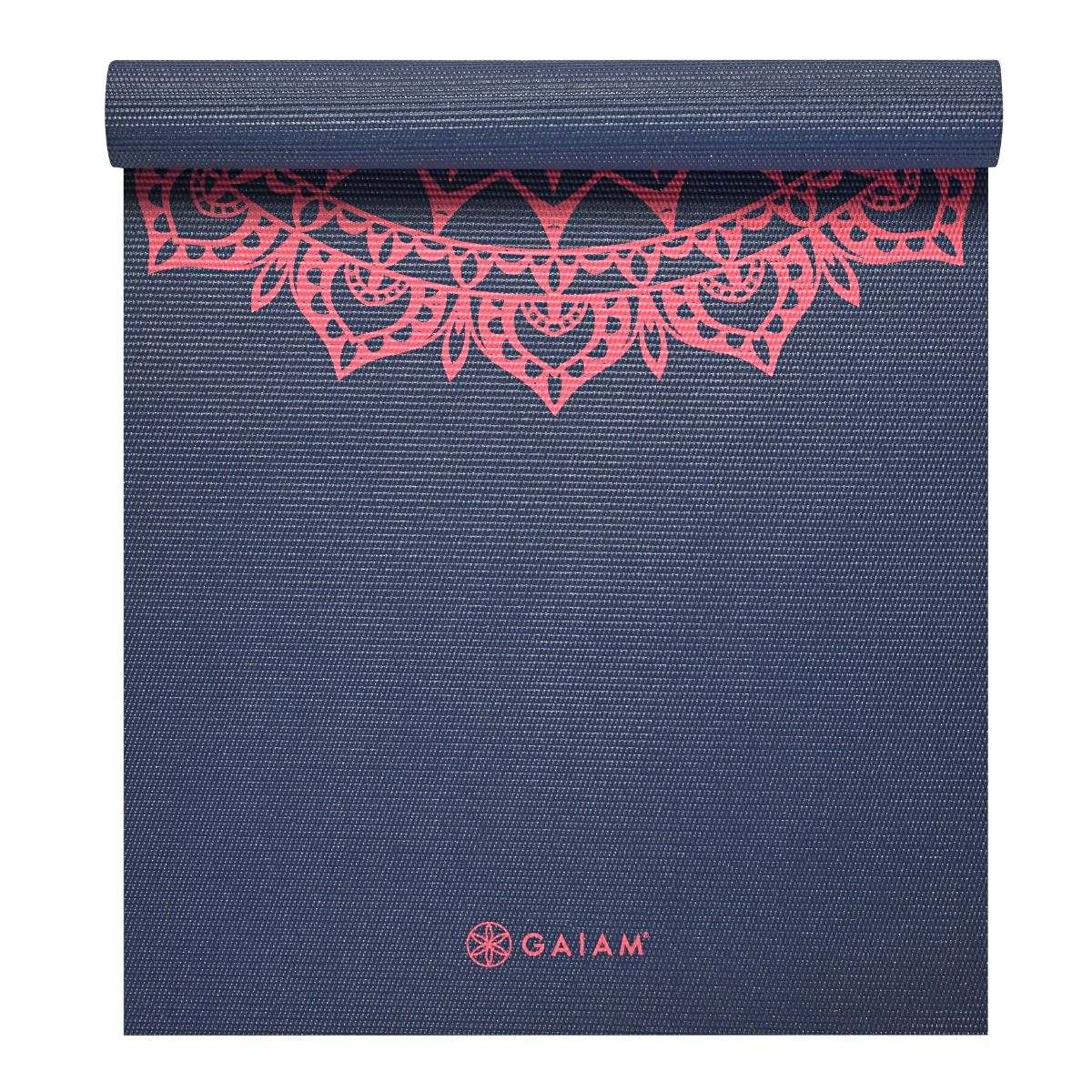 Gaiam Pink marrakesh yoga mat 4mm classic printed 1 st