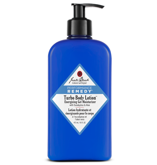 Jack Black Turbo Body Lotion Energizing Gel Moisturizer with Eucalyptus & Aloe 473 ml