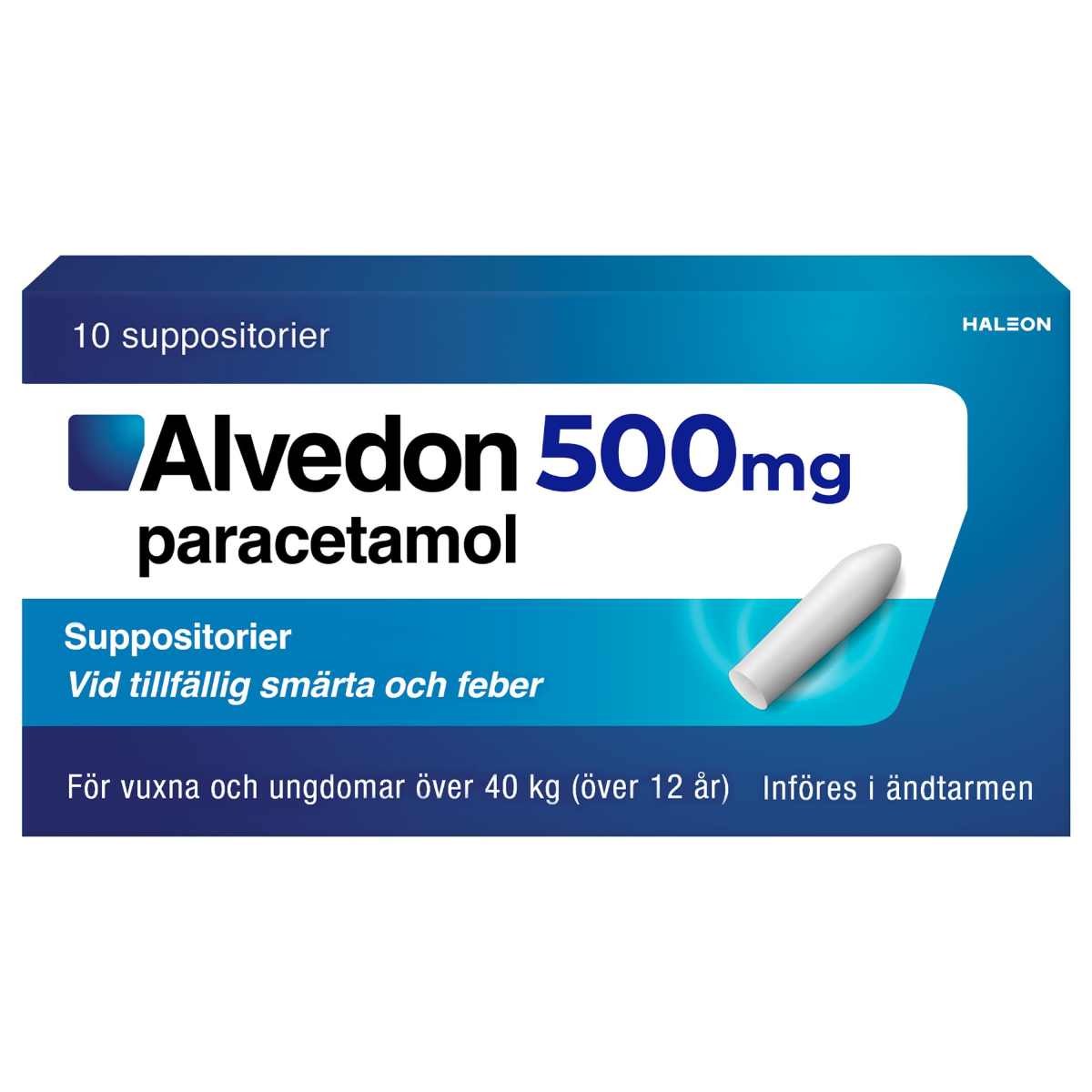 Alvedon, suppositorium 500 mg